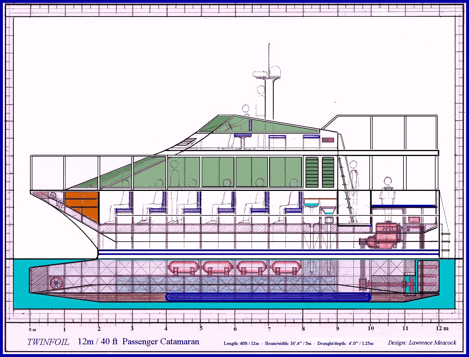 40-foot Twinfoil Passenger Catamaran
